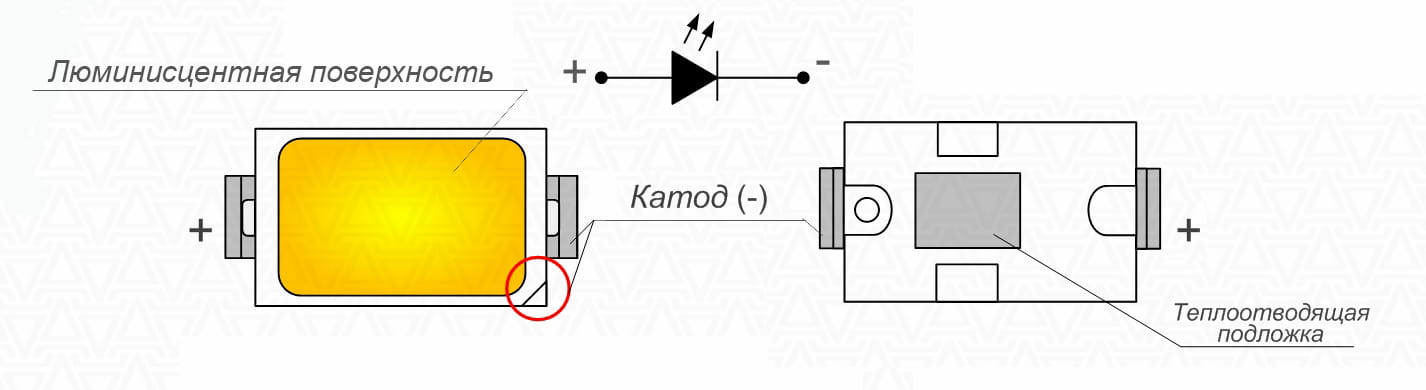 Схема светодиода SMD
